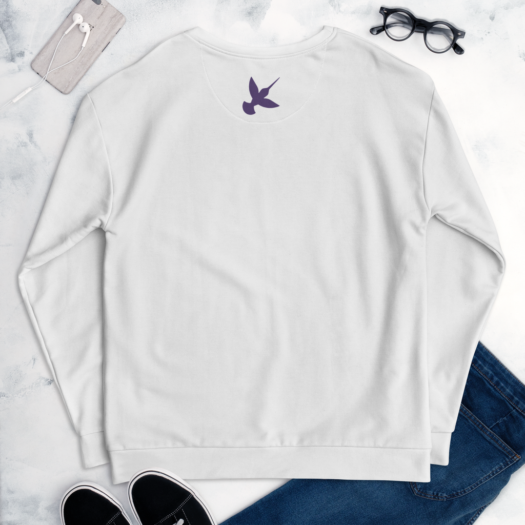 Hummingbird Cozy Crew – Classic Cotton Sweatshirt